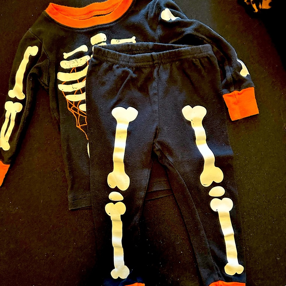 Carters skeleton pajamas